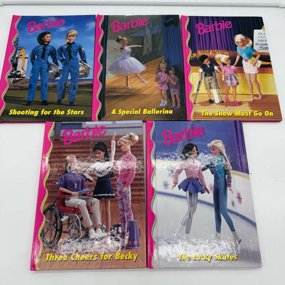 Vintage 1998 Barbie & Friends Grolier Book Club Hardcover Lot of 10 Books